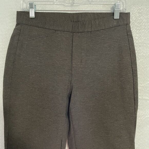 J Jill Pants Size S Brown Heather PONTE SLIM LEG Pull On Ankle Stretch Comfort - Picture 3 of 10